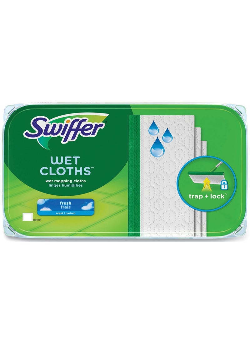 Swiffer Sweeper Wet Mopping Cloths Mops For Floor Cleaning Open Window Fresh 24 Cloths - Image 1